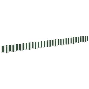 vidaXL Markise kappa erstatning Gr&oslash;n og Hvid 230 x 20 cm Polyester