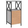 vidaXL sengebord 34x35,5x70 cm konstrueret træ grå sonoma-eg
