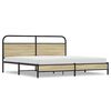 vidaXL sengeramme uden madras 193x203 cm metal sonoma-eg