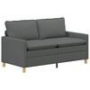 vidaXL Sofa M&oslash;rkegr&aring; Stof