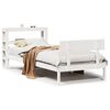 vidaXL sengeramme uden madras 75x190 cm massivt fyrretr&aelig; hvid