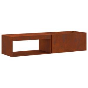 vidaXL Ildsk&aring;l Rusten 160 x 45 x 35 cm Cortenst&aring;l