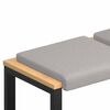 vidaXL B&aelig;nkpude 2 pcs Sherpa-stof Lysegr&aring; Dybde 35 cm