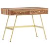 vidaXL skrivebord med skuffer 100x55x75 cm massivt akacietr&aelig;