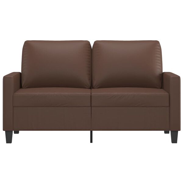 vidaXL 2-personers sofa 120 cm kunstl&aelig;der brun