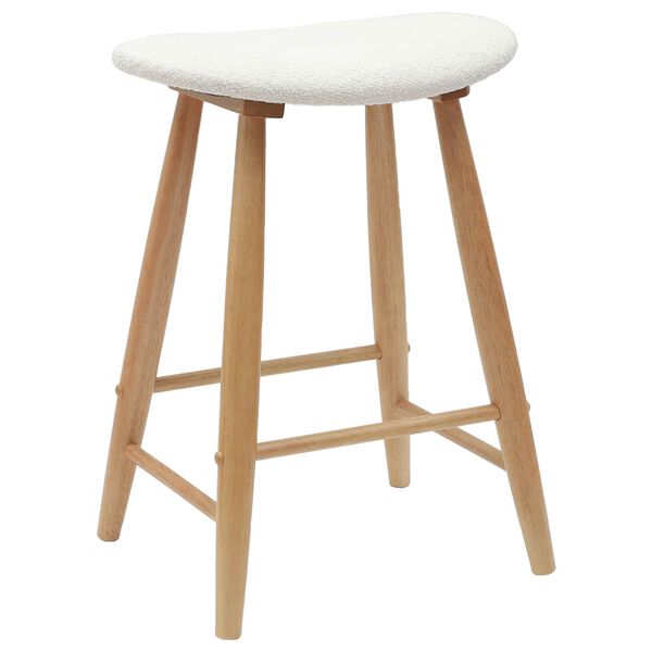 vidaXL Spisestole 2 pcs Naturfarvet 46 x 37 x 63 cm Massiv Gummitr&aelig;