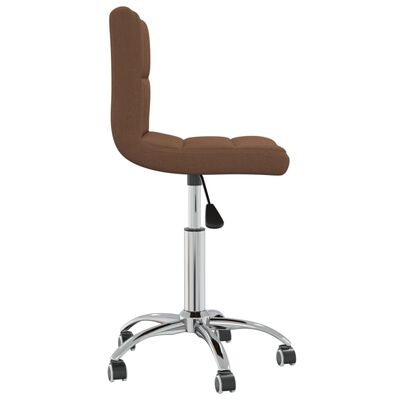 vidaXL drejelige spisebordsstole 4 stk. stof brun