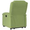 vidaXL l&aelig;nestol med l&oslash;ftefunktion velour lysegr&oslash;n