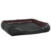 vidaXL hundeseng 105x80x25 cm kunstl&aelig;der sort og brun