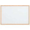 vidaXL magnetisk whiteboardtavle med ramme i massivt fyrretr&aelig; 60x40 cm