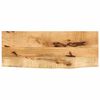 vidaXL bordplade 70x40x2,5 cm naturlig kant massivt ru mangotr&aelig;