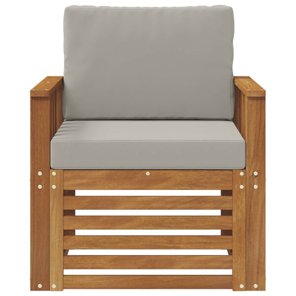 vidaXL Udend&oslash;rs sofagruppe med pude Naturfarvet 71 x 63 x 73 cm