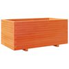 vidaXL plantekasse 110x60x49,5 cm massivt fyrretr&aelig; gyldenbrun