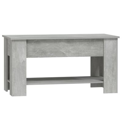 vidaXL sofabord 101x49x52 cm konstrueret træ betongrå