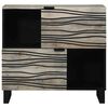 vidaXL Sideboard Hvid 80 x 33 x 75 cm Massivt mangotr&aelig;
