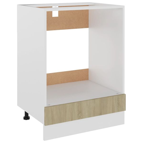 vidaXL ovnskab "Riga" Sonoma eg 60x46x81,5 cm konstrueret træ