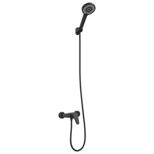 vidaXL Bruserhoved S&aelig;t Sort G 1 / 2 tommer