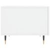 vidaXL sofabord 50x50x40 cm konstrueret træ hvid højglans