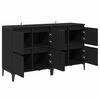 vidaXL Sideboards 2 pcs Sort eg 60 x 35 x 70 cm Konstrueret tr&aelig;