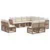 vidaXL Havesofa S&aelig;t 11 stk. Beige polyrattan