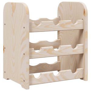 vidaXL vinreol 33x25x37 cm massivt fyrretr&aelig;