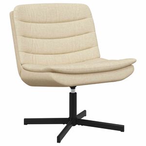 vidaXL Drejestol Creme 63 x 75 x 76 cm Stof