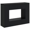 vidaXL Konsolbord Stribet Sort 101 x 29 x 74 cm Konstrueret tr&aelig;