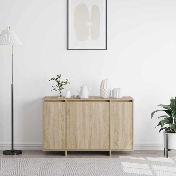 vidaXL Sideboard Sonoma-eg 120 x 41 x 75 cm Konstrueret tr&aelig;