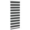 vidaXL zebragardin sort 60x100 cm stofbredde 55,9 cm polyester