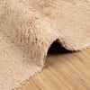 vidaXL shaggy gulvt&aelig;ppe NAVARRA 240x240 cm h&oslash;je luv polyester beige