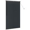 vidaXL Persienner med gardiner Sort 175 x 105 cm Aluminium