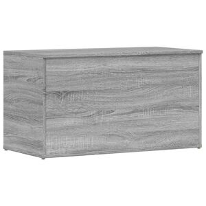 vidaXL opbevaringskasse 84x42x46 cm konstrueret tr&aelig; gr&aring; sonoma-eg