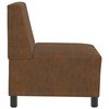vidaXL | Sofa Stol | med pude Brun 55 x 74 x 82 cm Faux suede l&aelig;der
