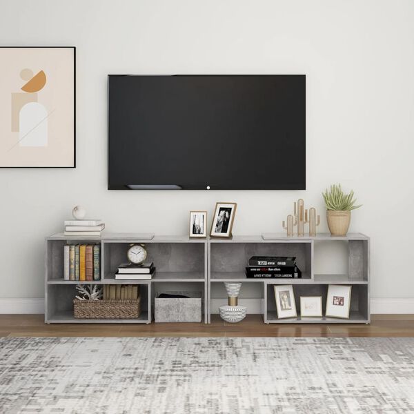 vidaXL tv-skab 149x30x52 cm konstrueret træ betongrå
