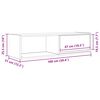 vidaXL tv-borde 2 stk. 100x31x25,5 cm konstrueret tr&aelig; sonoma-eg