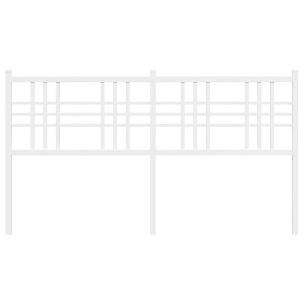 vidaXL udskiftningsgavl 160 cm metal hvid