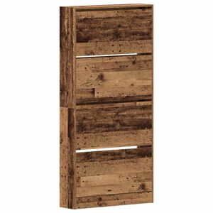 vidaXL Sko skab 80 x 21 x 163,5 cm Konstrueret tr&aelig; Gammelt tr&aelig;