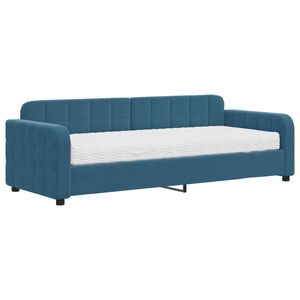 vidaXL daybed med madras 80x200 cm velour bl&aring;