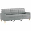 vidaXL 3-personers sofa 180 cm stof lysegr&aring;