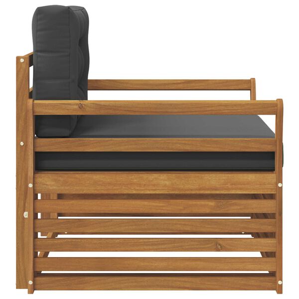 vidaXL Udend&oslash;rs sofagruppe Soli Akacietr&aelig; og polyester Naturfarvet