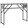 vidaXL konsolbord med hylde 105x30x75 cm konstrueret tr&aelig; gr&aring; sonoma-eg