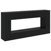 vidaXL Konsolbord Stribet Sort 155 x 29 x 74 cm Konstrueret tr&aelig;