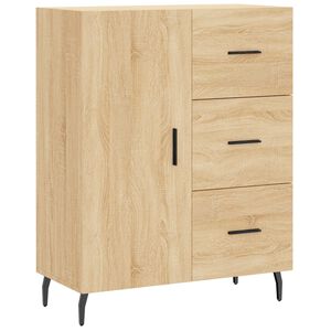 vidaXL sk&aelig;nk 69,5x34x90 cm konstrueret tr&aelig; sonoma-eg