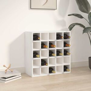 vidaXL vinskab hvid 56x25x56 cm massivt tr&aelig; fyrretr&aelig;