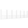 vidaXL gabionkurv med 7 stolper 740x20x200 cm U-facon jern