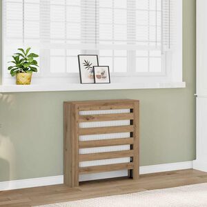 vidaXL radiatorskjuler 78x20x82 cm konstrueret tr&aelig; egetr&aelig;sfarve