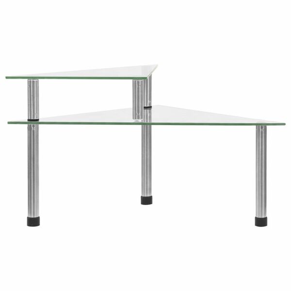 vidaXL køkkenreol 49,5x35x19 cm hærdet glas transparent