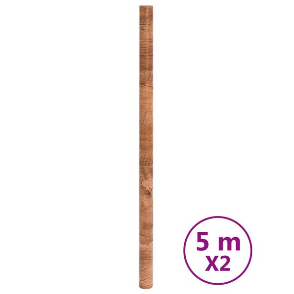 vidaXL selvkl&aelig;bende folie til m&oslash;bler 90x500 cm PVC tr&aelig;look