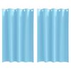 vidaXL Mørklægningsgardiner med ringe 2 pcs Lys blå 175 x 140 cm