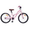 vidaXL B&oslash;rnecykel 18 tommer til 5-7 &aring;r gammel Lys pink